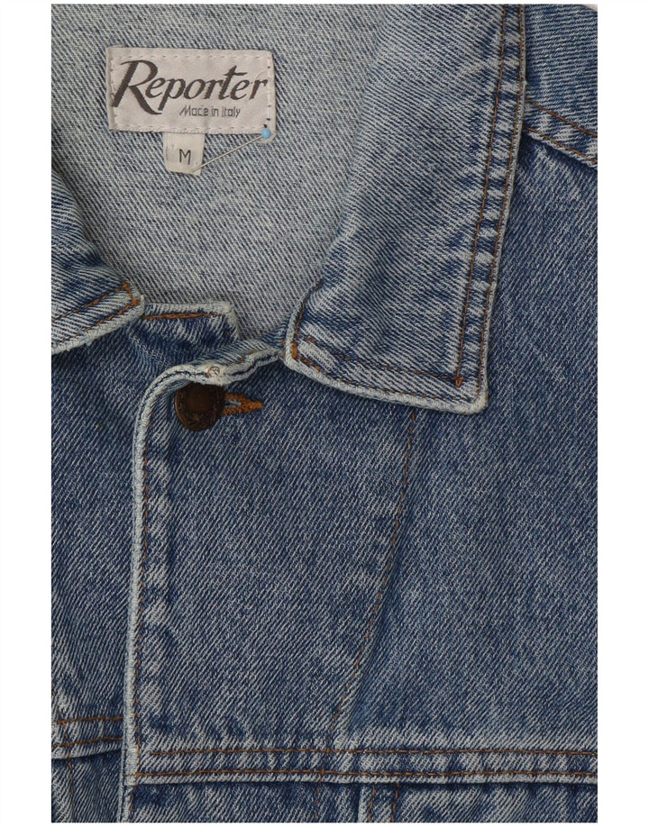 REPORTER Veste en Jean Homme UK 38 Bleu Moyen