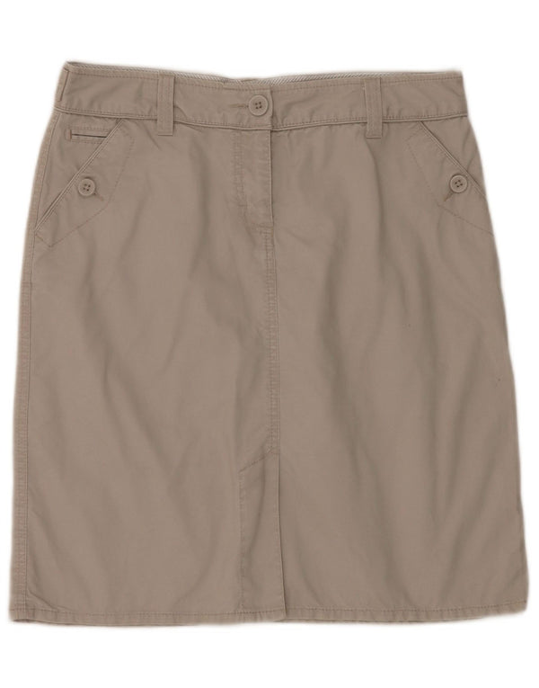 Marks & Spencer Jupe crayon pour femme UK 12 Medium W32 Coton beige