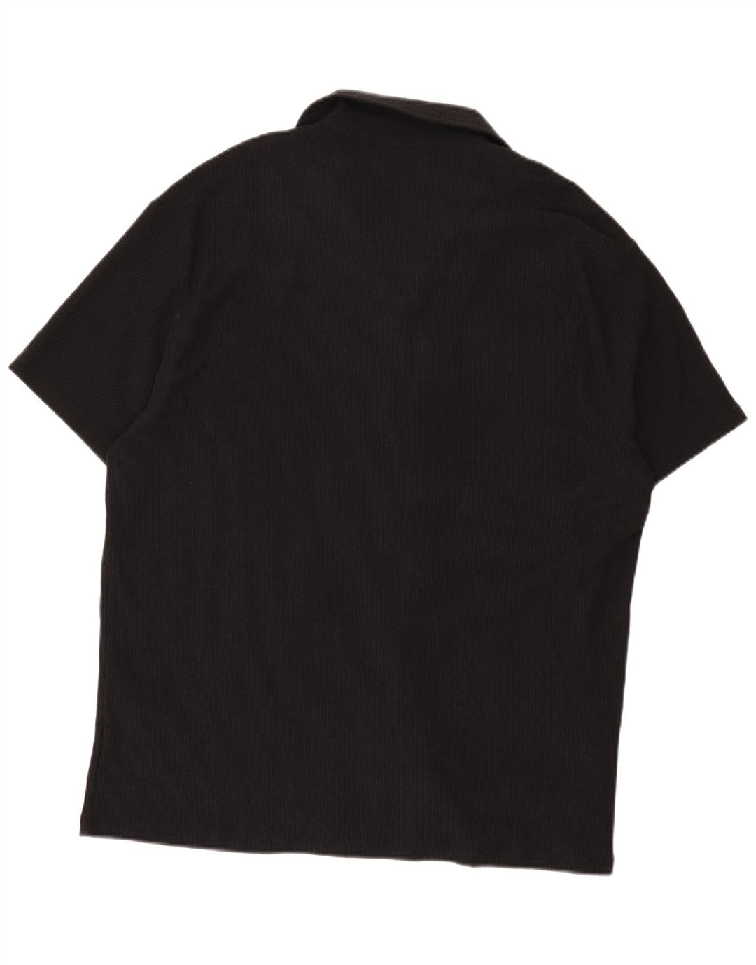 Reiss Chemise graphique à manches courtes pour homme 2XL Noir Polyester Moderne