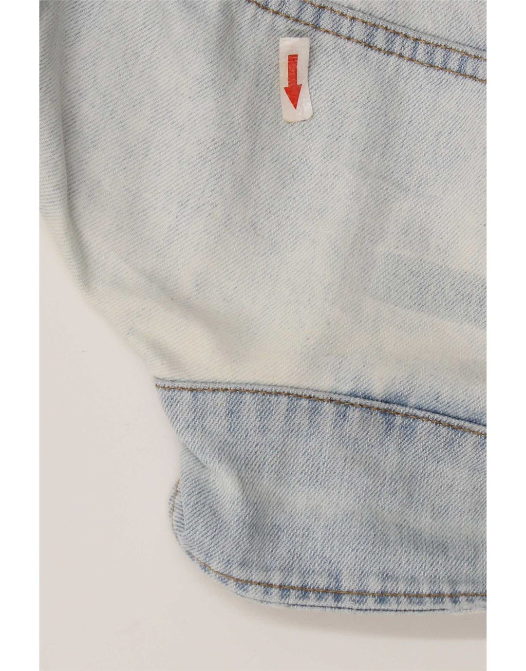 Topshop Veste en jean pour femme UK 10 Petit coton bleu
