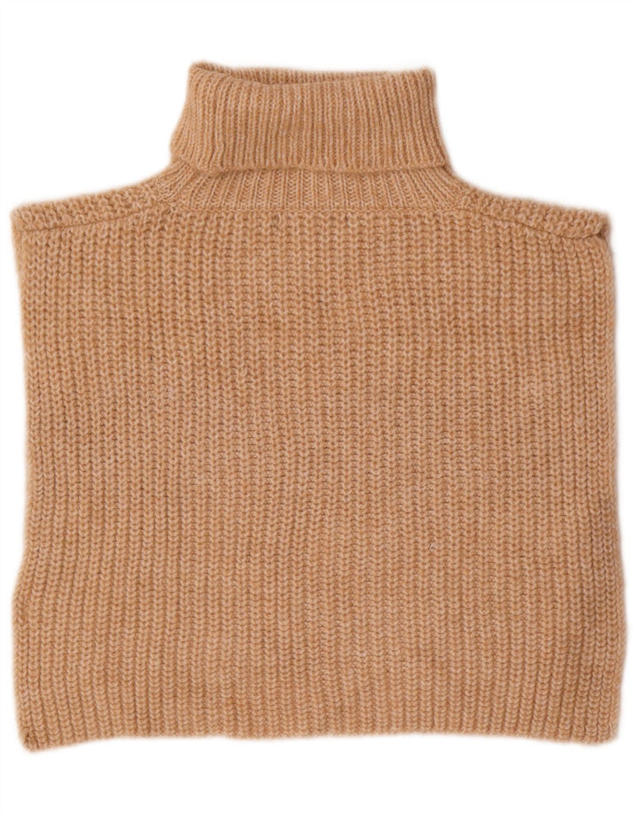 MARKS & SPENCER Pull poncho court sans manches pour femme UK 10 Petit Beige