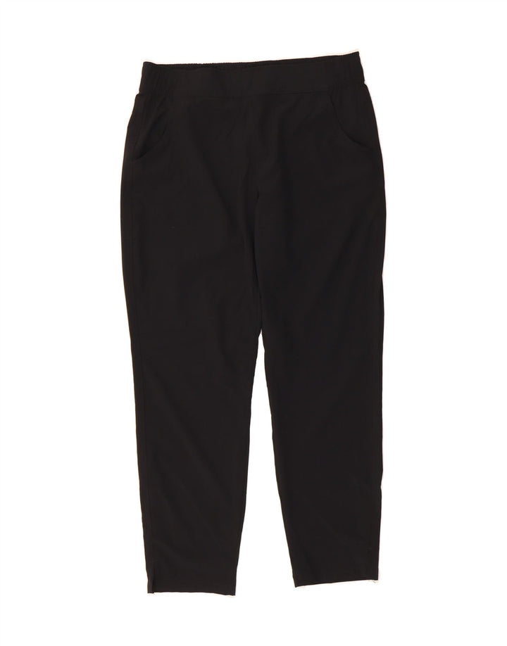 EDDIE BAUER Womens Slim Casual Trousers Medium W30 L29 Black Polyester Vintage Eddie Bauer and Second-Hand Eddie Bauer from Messina Hembry 