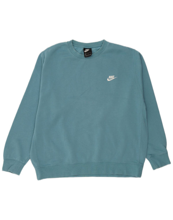 NIKE Sweat-shirt pour homme XL Bleu Coton