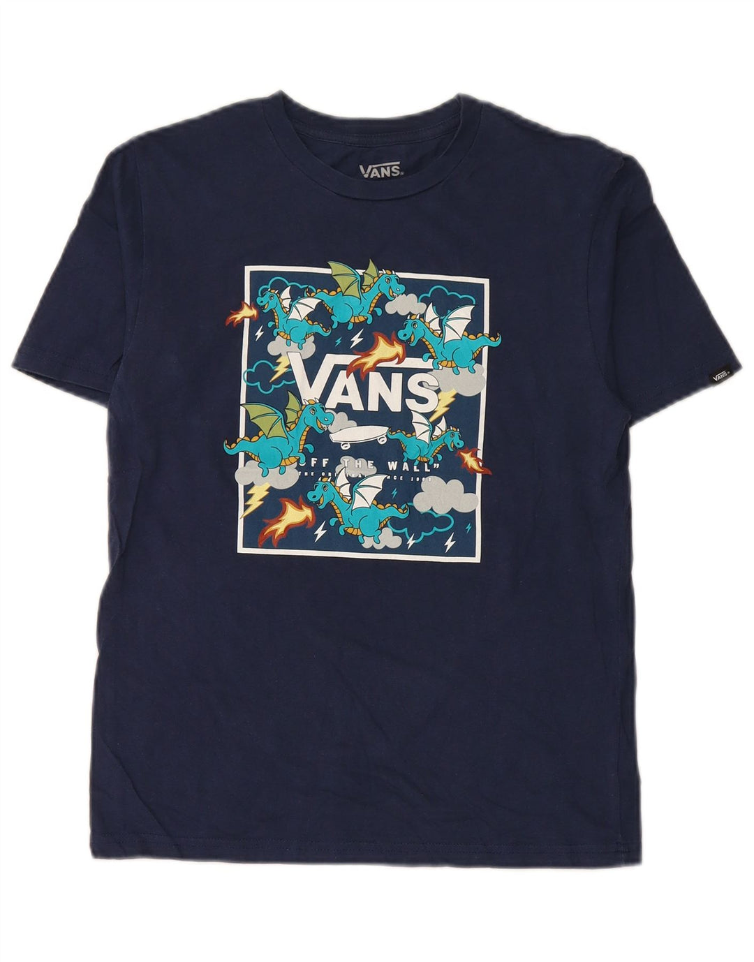 VANS T-shirt graphique coupe classique pour garçon 12-13 ans, grand bleu marine