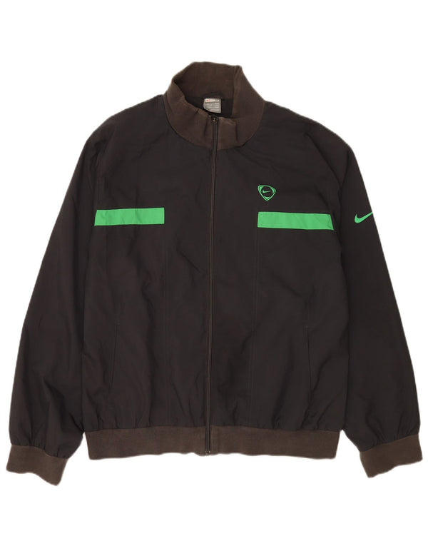 Nike Veste de survêtement pour homme UK 39/41 Medium Noir Polyester Sports