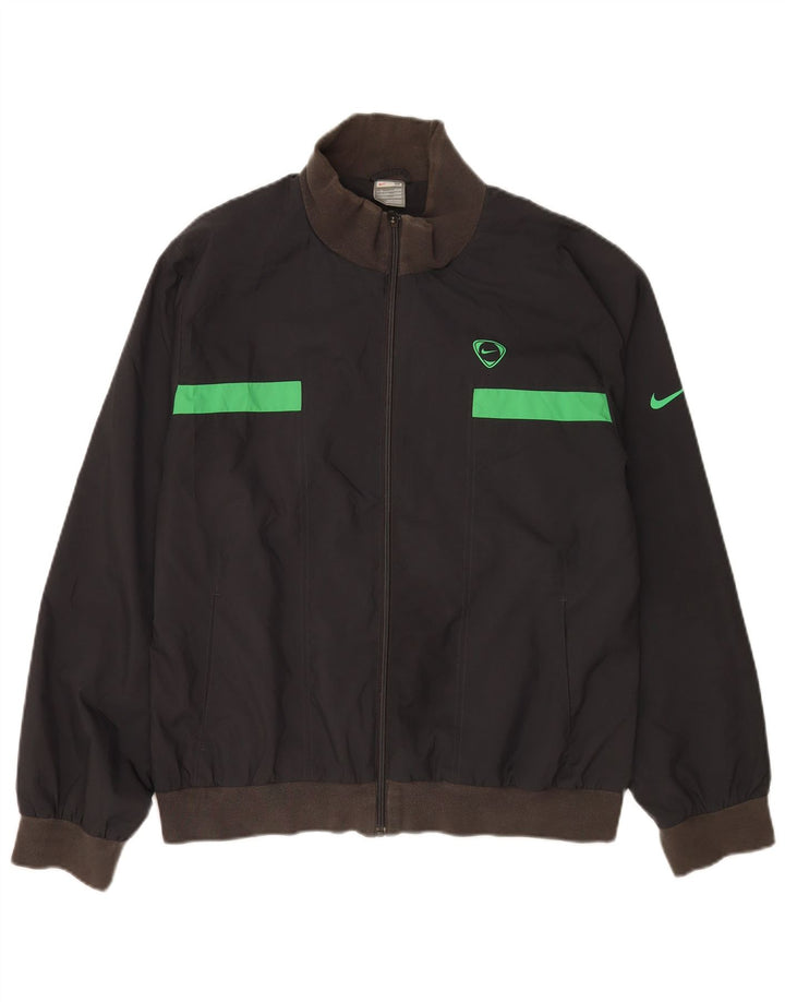 Nike Veste de survêtement pour homme UK 39/41 Medium Noir Polyester Sports