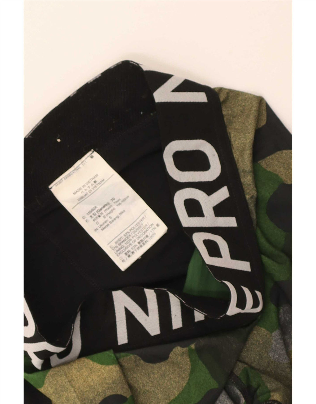 Nike Legging graphique pour femme UK 4 XS Noir Camouflage Polyester