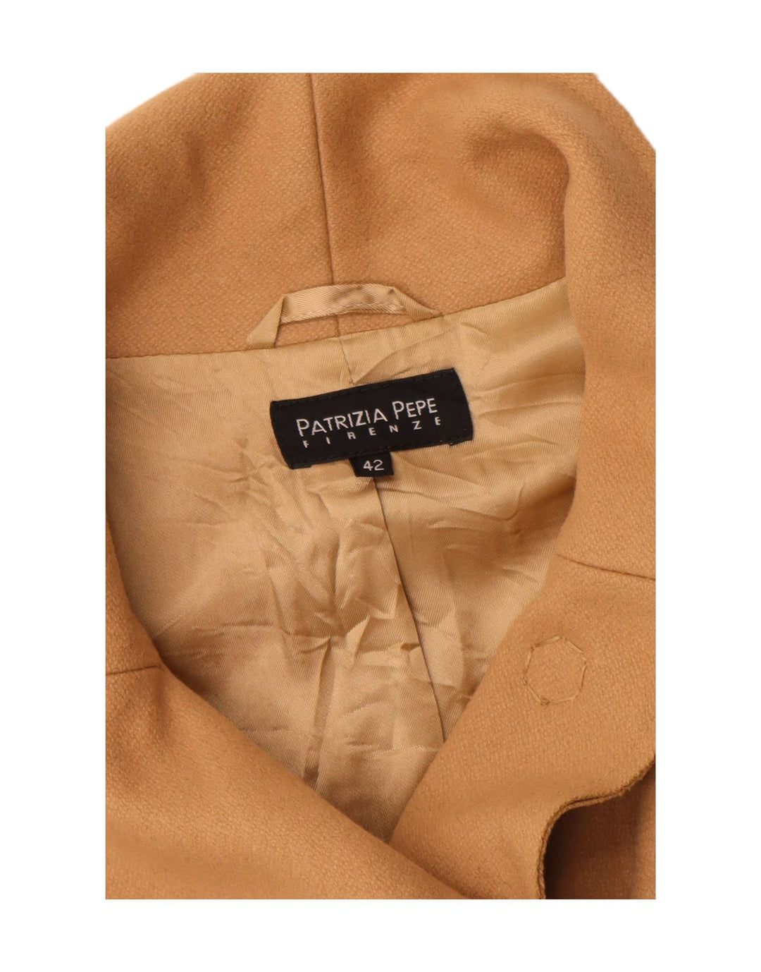 Patrizia Pepe Pardessus Femme IT 42 Laine Beige Moyen
