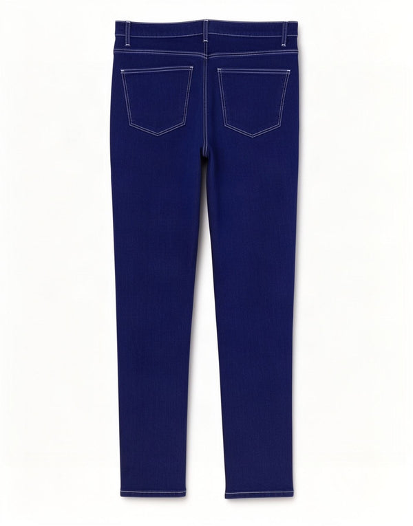 Topshop Jean Slim Joni Femme W34 L29 Bleu Coton