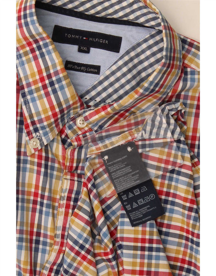 Tommy Hilfiger Chemise Homme 2XL Coton à Carreaux Multicolore