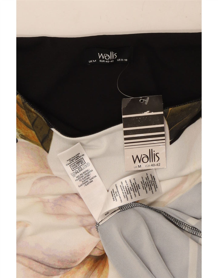 Wallis Robe fourreau à manches 3/4 pour femme US 8/10 en polyester floral noir moyen