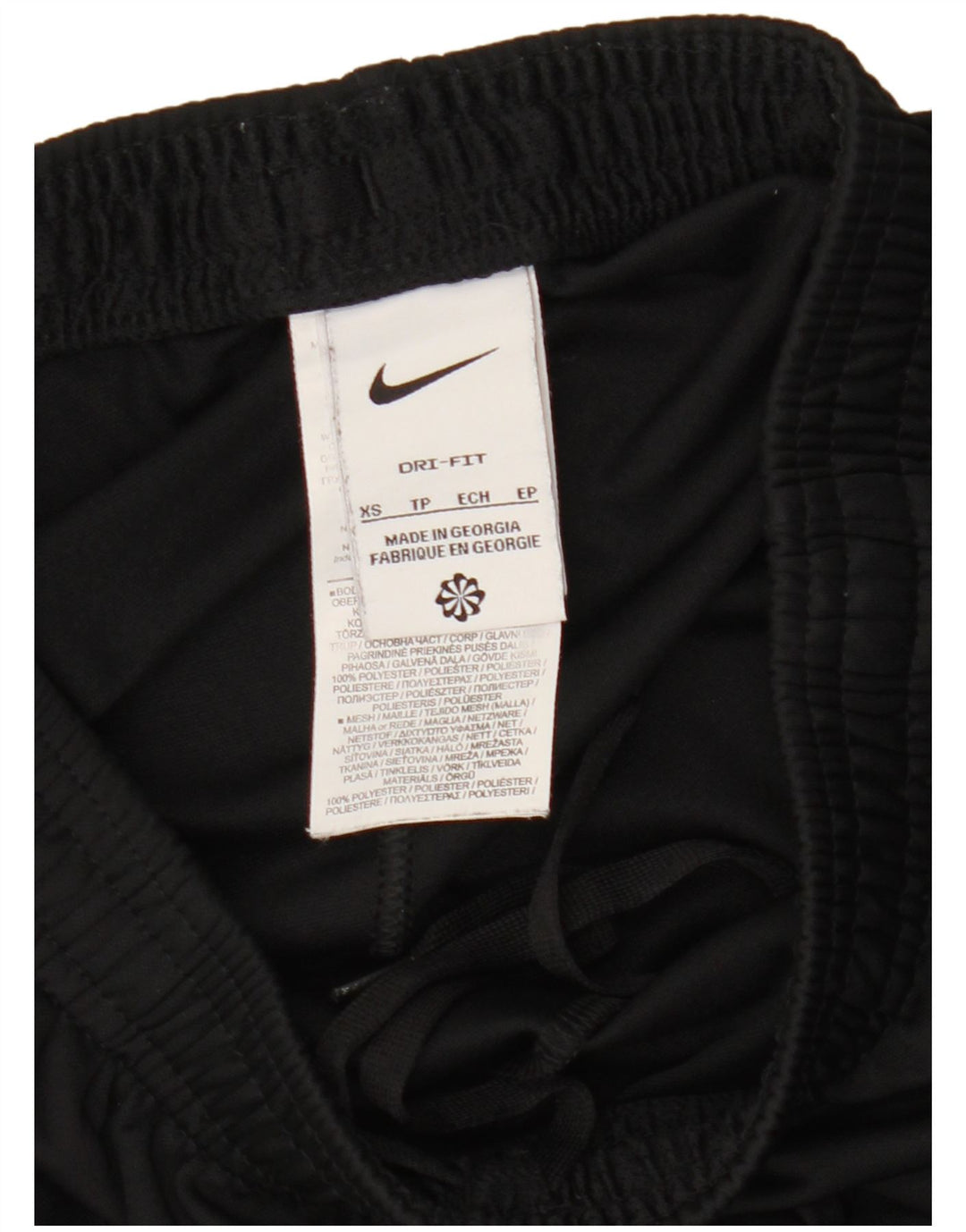 Pantalon de survêtement Nike Dri Fit pour femme UK 6 XS Noir Polyester