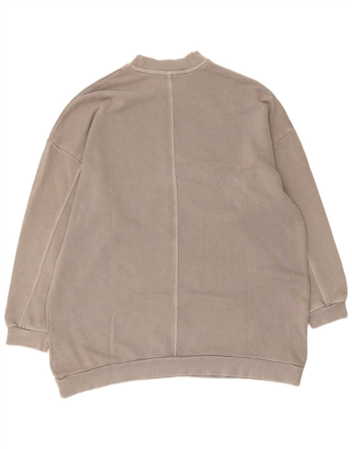 Reebok Sweat-shirt surdimensionné pour femme UK 12/14 Gris moyen