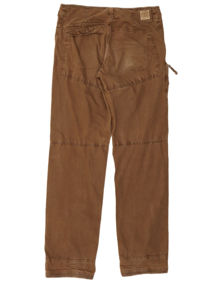 Murphy & Nye Pantalon cargo droit pour homme W33 L34 Marron Coton