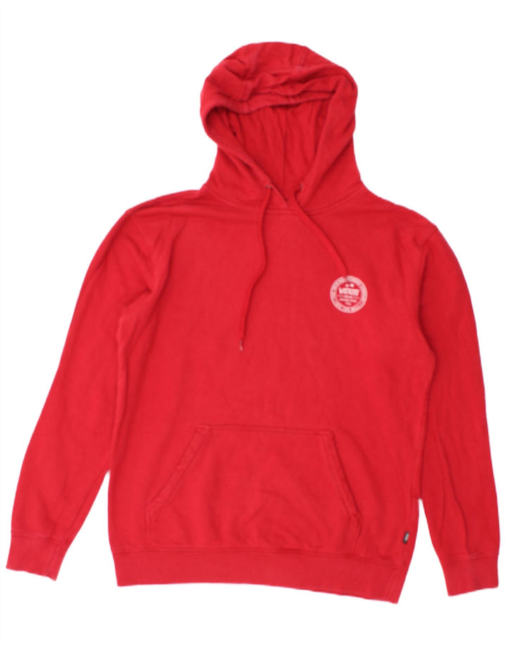 VANS Pull à capuche graphique pour homme Petit coton rouge