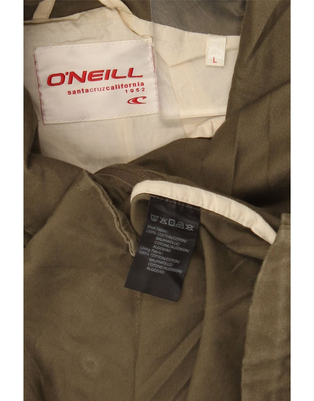 O'NEILL Veste utilitaire pour femme UK 16 Large Marron Coton