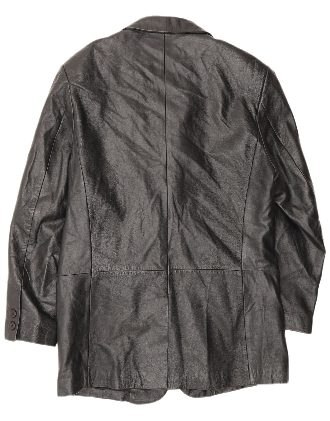 Conbipel Manteau en Cuir Homme IT 46 Petit Cuir Noir