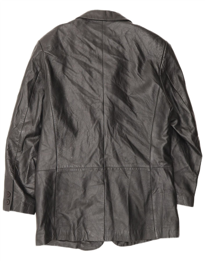 Conbipel Manteau en Cuir Homme IT 46 Petit Cuir Noir
