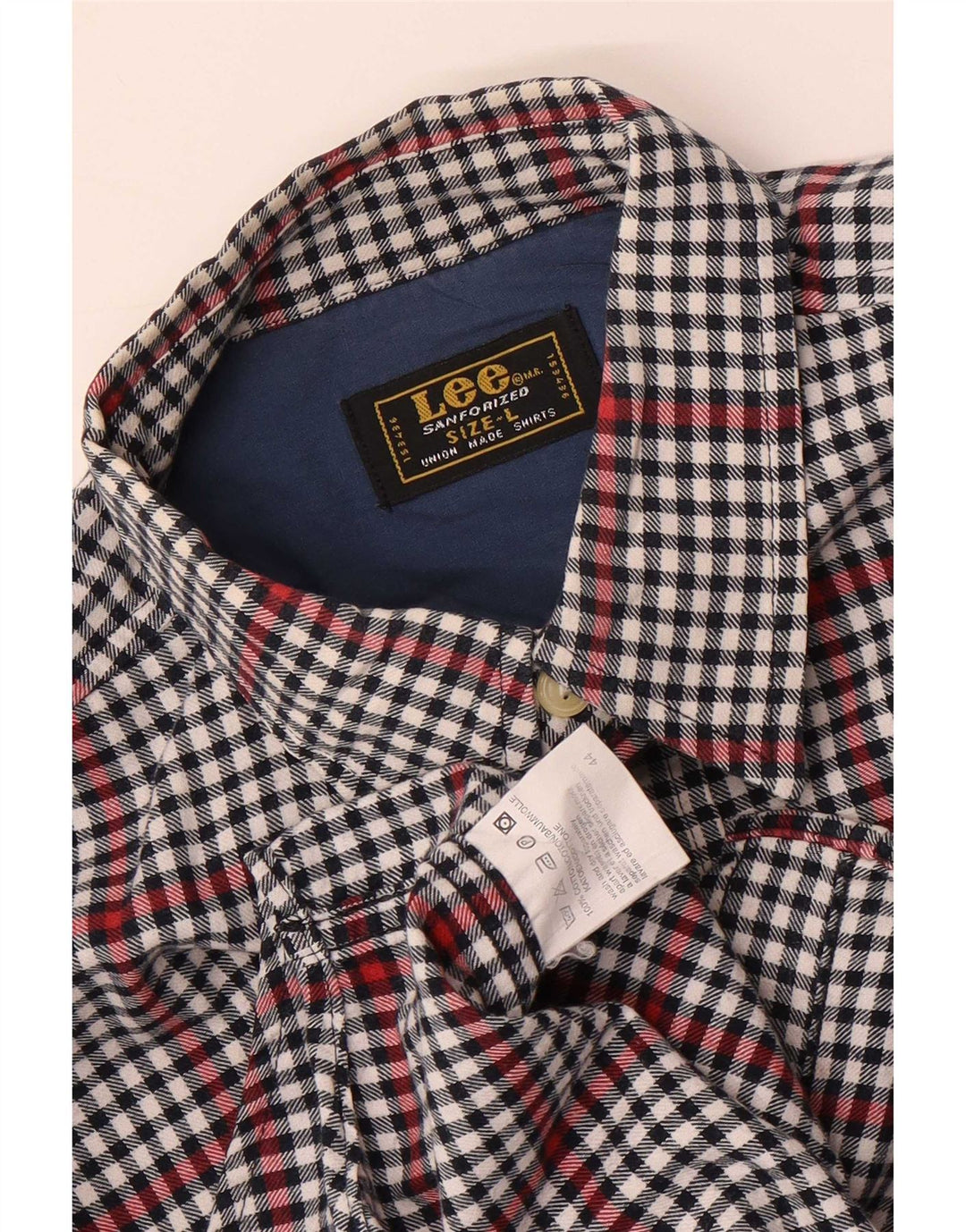 Lee Chemise Homme Grand Gris Vichy Coton