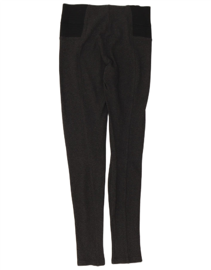 Zara Leggings Femme UK 12 Gris Moyen