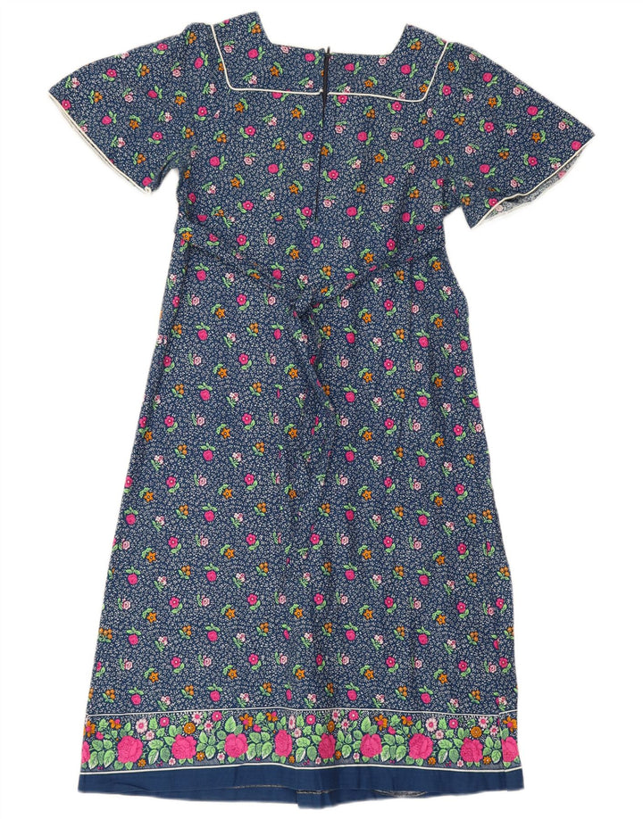 Nuova Moda Femme Robe Maxi IT 44 Bleu Moyen Floral