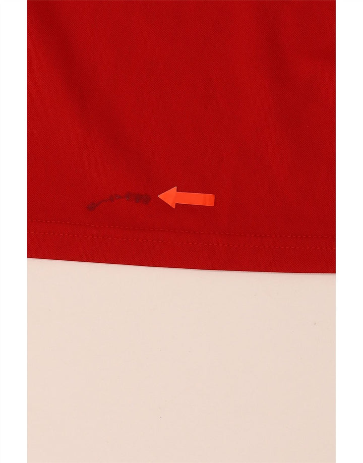 ADIDAS Femmes Climalite T-Shirt Top UK 20/22 XL Rouge Polyester