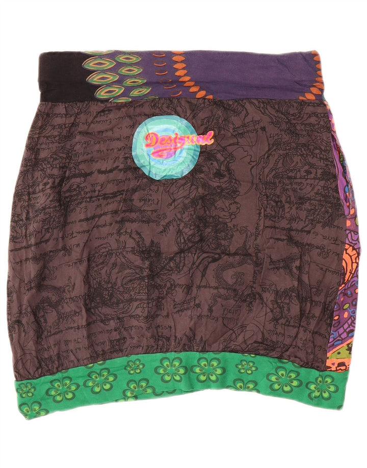 Desigual Jupe Graphic Bubble Large W32 Femme Multicolore