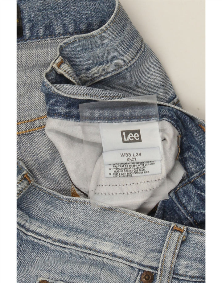 Lee Jean Droit Knox W33 L34 Homme Bleu Coton