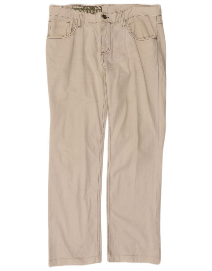 North Sails Jean droit homme W34 L29 coton blanc