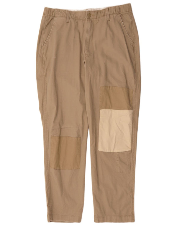 Levi's Pantalon Chino Fuselé Homme Large W34 L30 Beige Colorblock Coton