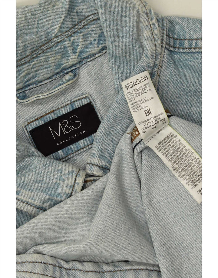 Marks & Spencer Veste en jean pour femme UK 28 6XL Bleu Coton