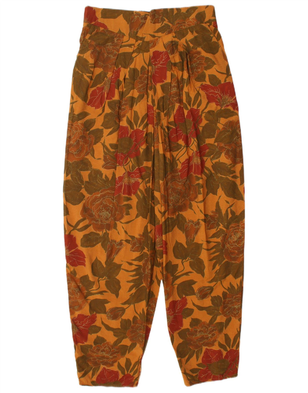 ST. BERNARD Pantalon sarouel femme UK 14 Medium W28 L26 Orange Floral