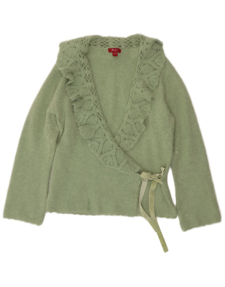 Monsoon Cardigan pour femme UK 16 Large Angora Vert