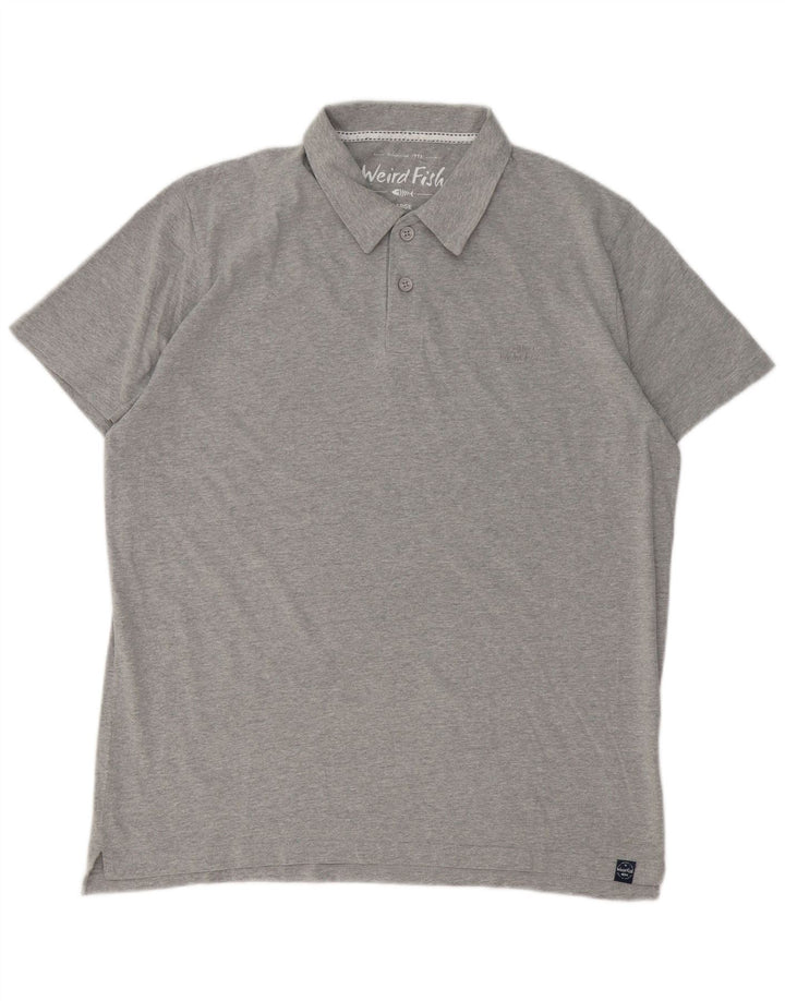 Weird Fish Polo Homme Grand Gris Coton