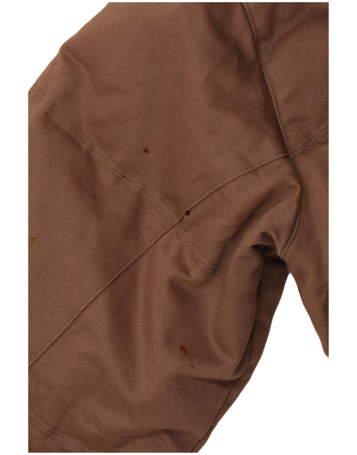 NIKE Veste rembourrée à capuche courte pour femme UK 8/10 Petit Marron Polyester