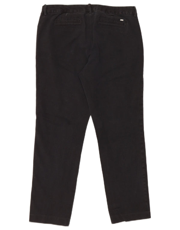 Tommy Hilfiger Pantalon chino droit pour femme US 10 Large W32 L26 Noir