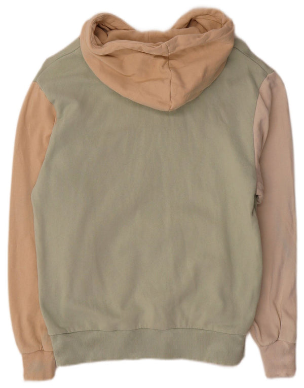 Karl Kani Pull à capuche surdimensionné graphique pour femme UK 6 XS Vert Colourblock