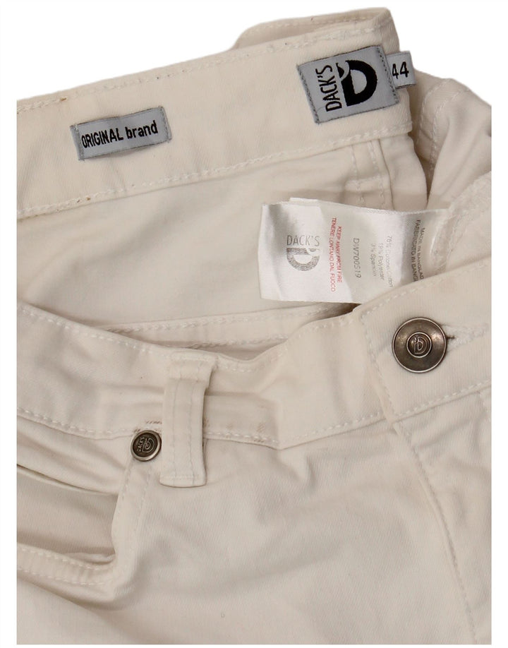 Dack's Jean Slim Femme IT 44 Medium W32 L28 Coton Blanc