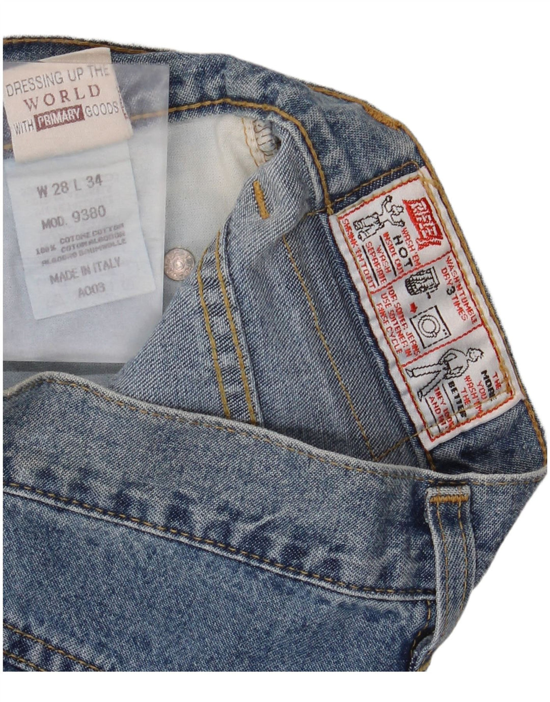 Jean droit femme Rifle W28 L34 bleu coton