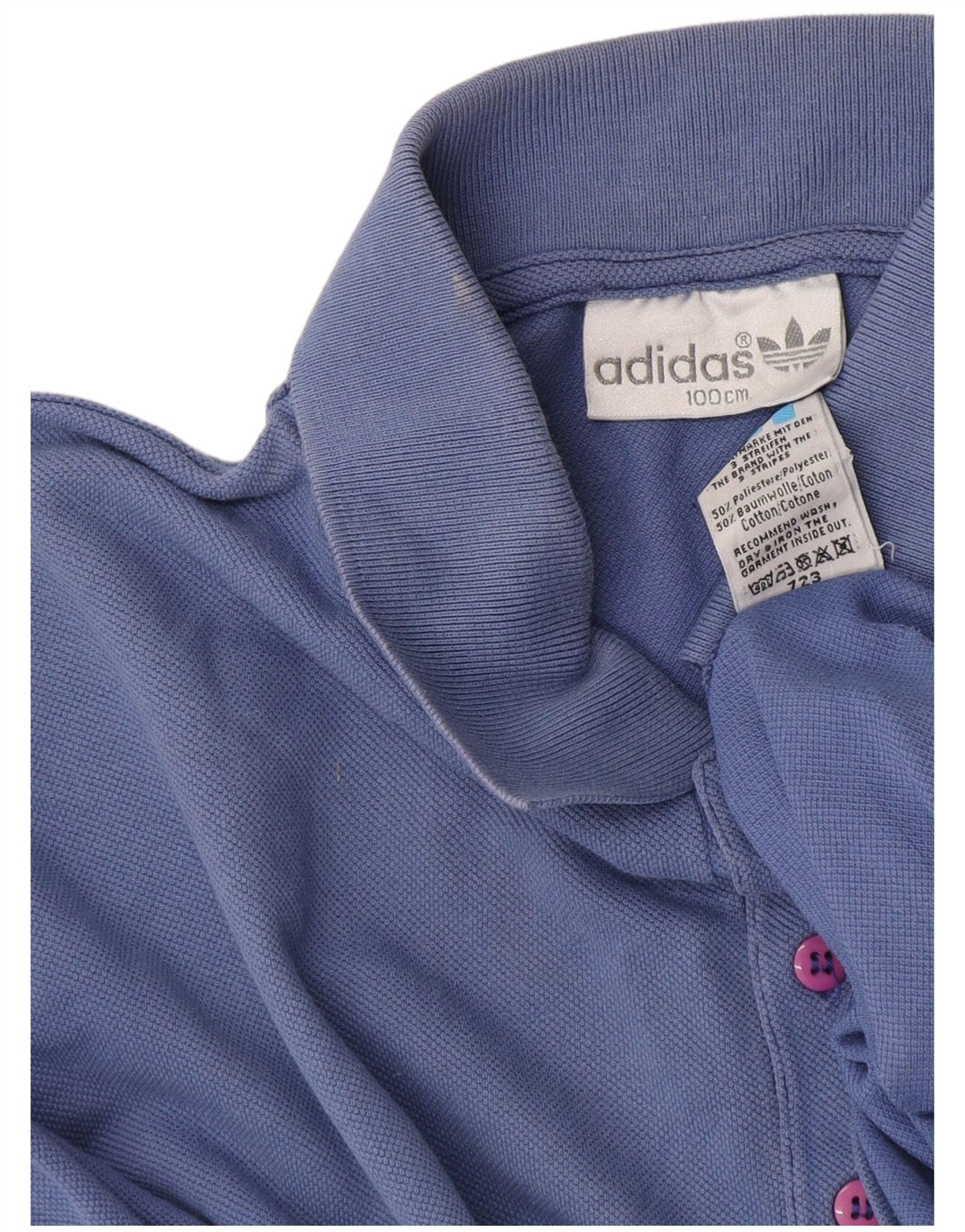 Adidas Polo Homme Grand Bleu Coton