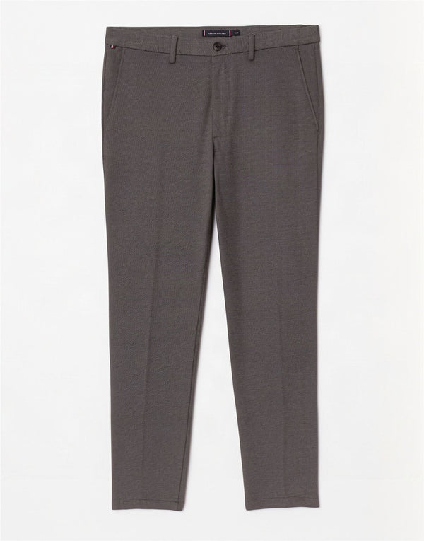 Tommy Hilfiger Pantalon Chino Slim Homme W32 L30 Gris Viscose