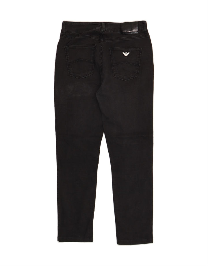 ARMANI Womens Slim Jeans W29 L27 Black Vintage Armani and Second-Hand Armani from Messina Hembry 