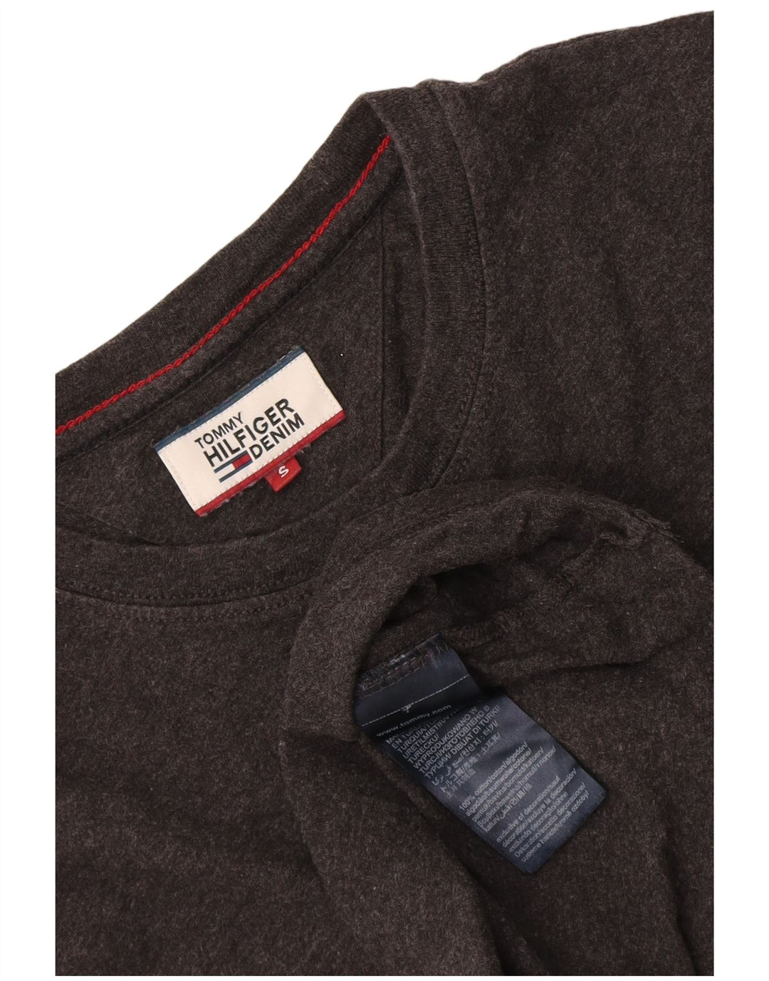 Tommy Hilfiger T-Shirt Homme Petit Gris Coton
