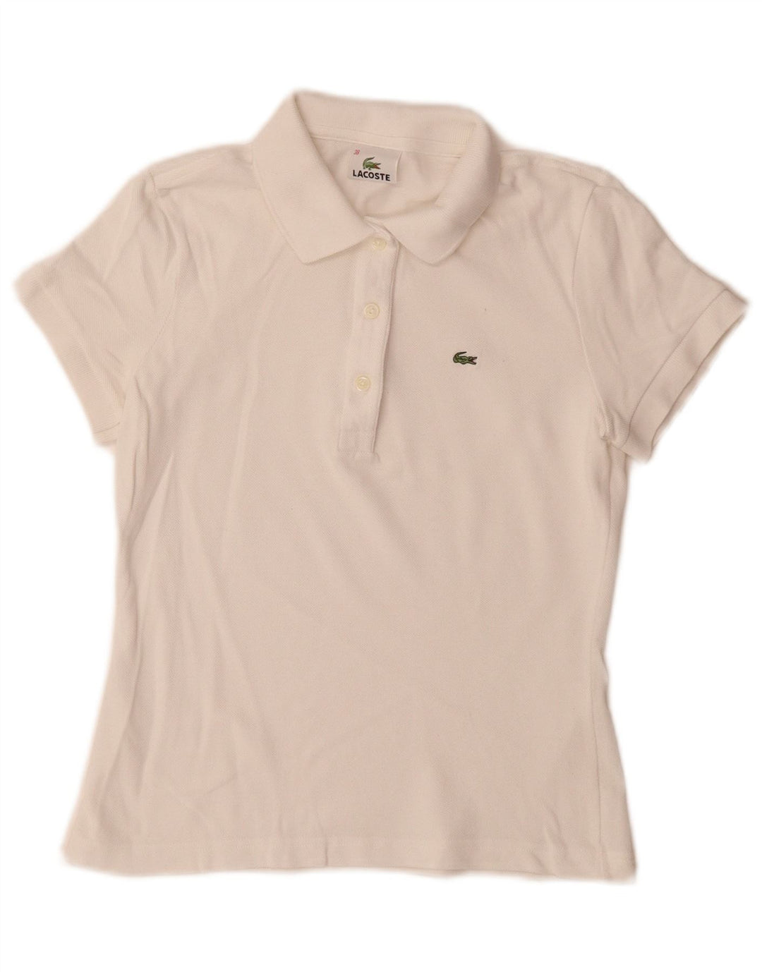 Lacoste Polo Femme Taille 38 Moyen Blanc