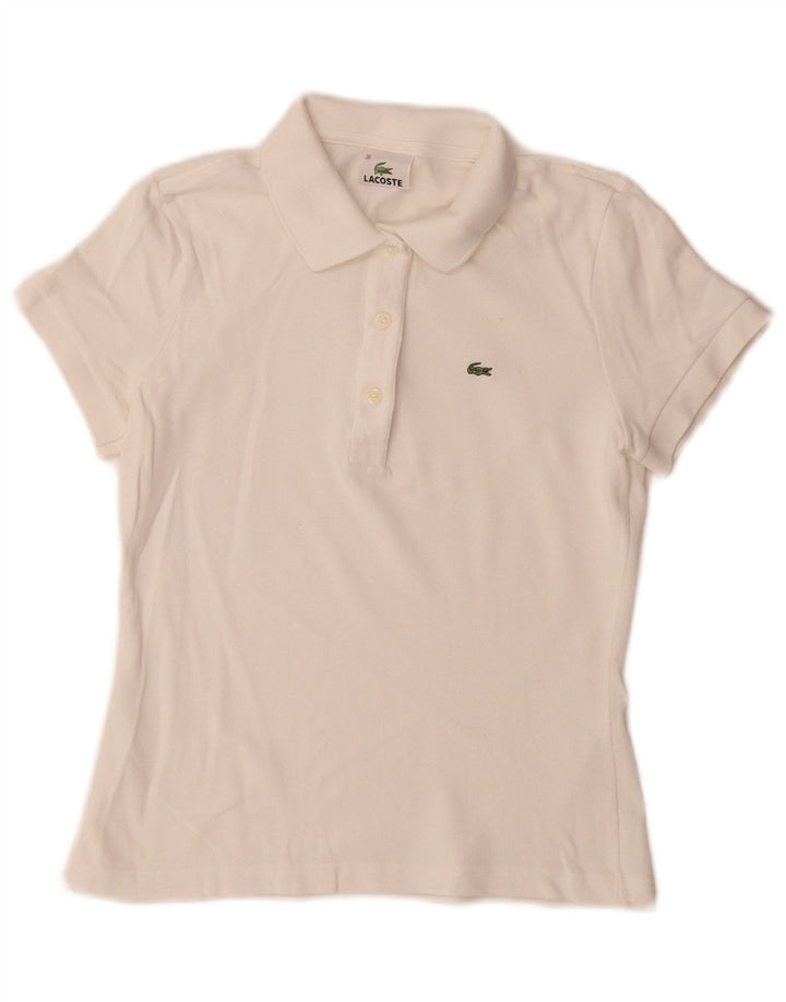 Lacoste Polo Femme Taille 38 Moyen Blanc