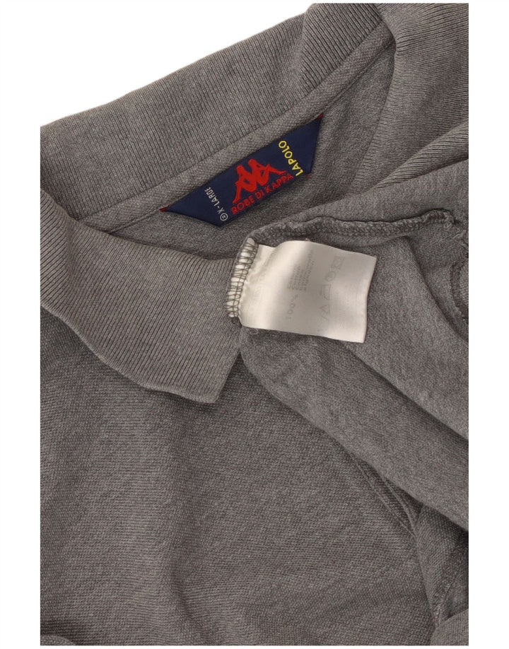 Kappa Polo Homme XL Gris Coton