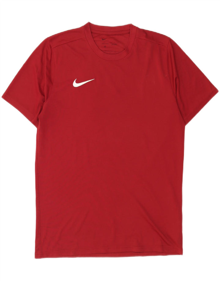 Nike Hommes Dri Fit T-Shirt Haut Large Bordeaux Polyester