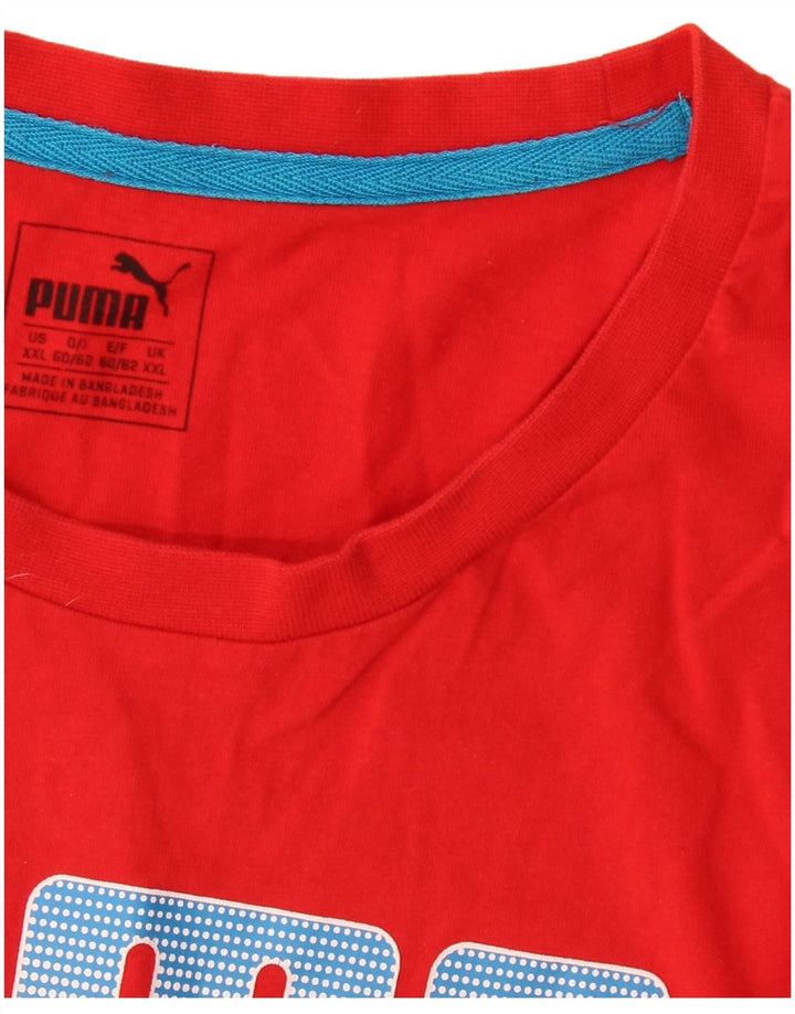 Puma T-shirt graphique pour homme 2XL Rouge