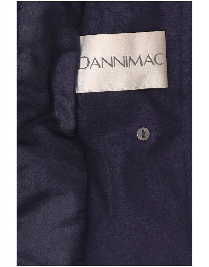 Dannimac Manteau Femme UK 18 XL Bleu Marine Polyester Classique