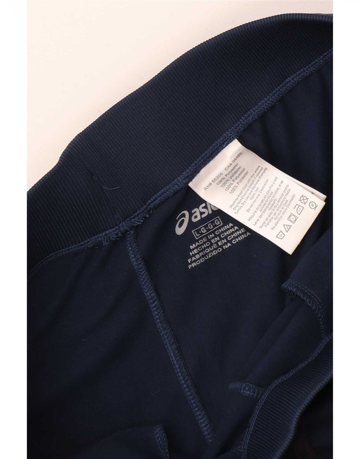 Asics Pantalon de survêtement pour homme Joggers Large Bleu Marine Polyester